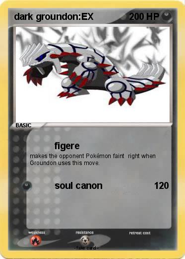 Pokemon dark groundon:EX