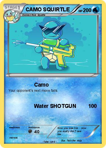Pokemon CAMO SQUIRTLE