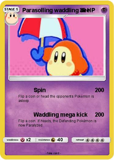 Pokemon Parasolling waddling dee