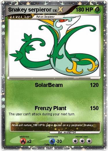 Pokemon Snakey serpieror