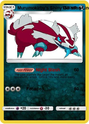Pokemon Murumokirby's Shiny Galarian Linoone