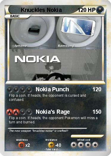 Pokemon Knuckles Nokia