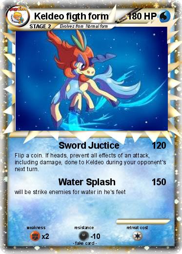 Pokemon Keldeo figth form
