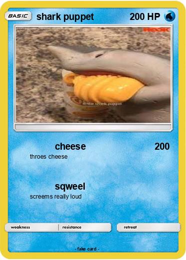 Pokemon shark puppet