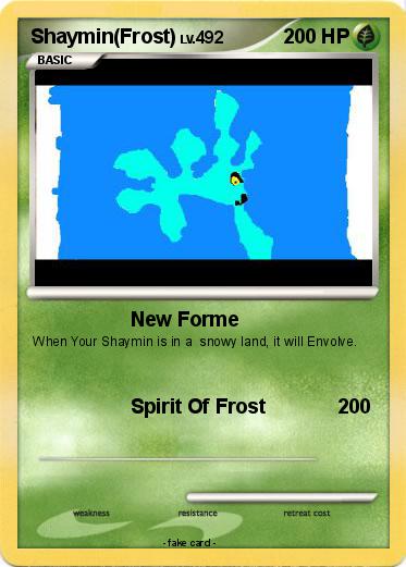 Pokemon Shaymin(Frost)