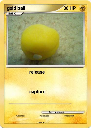 Pokemon gold ball