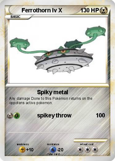Pokemon Ferrothorn lv X
