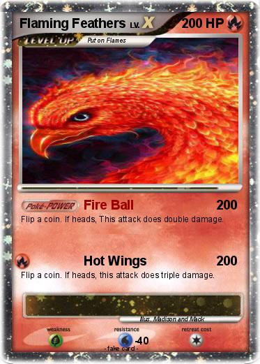 Pokemon Flaming Feathers