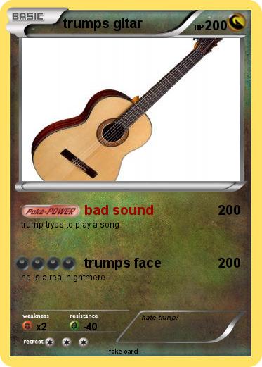 Pokemon trumps gitar