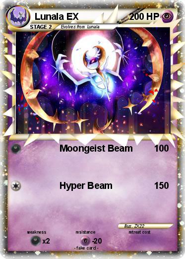 Pokemon Lunala EX