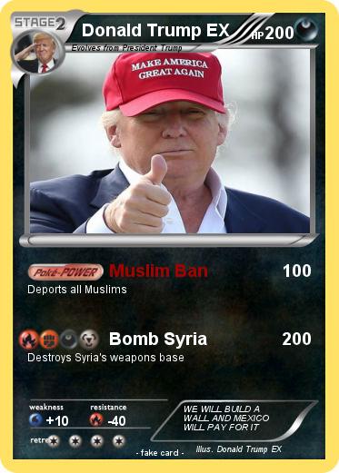 Pokemon Donald Trump EX