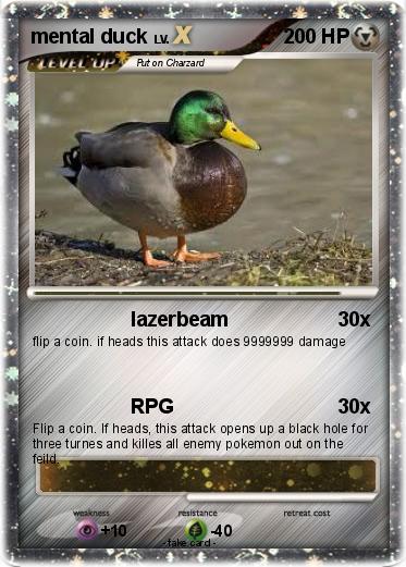 Pokemon mental duck
