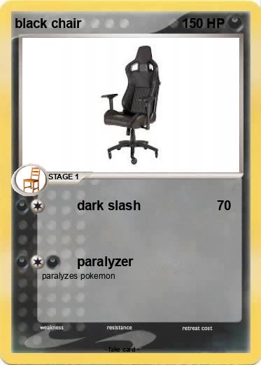 Pokemon black chair
