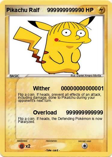 Pokemon Pikachu Ralf     9999999999
