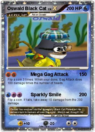 Pokemon Oswald Black Cat