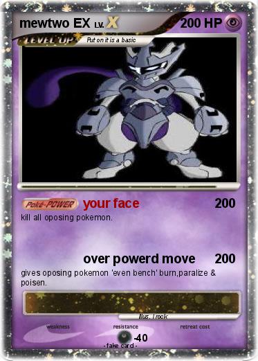 Pokemon mewtwo EX