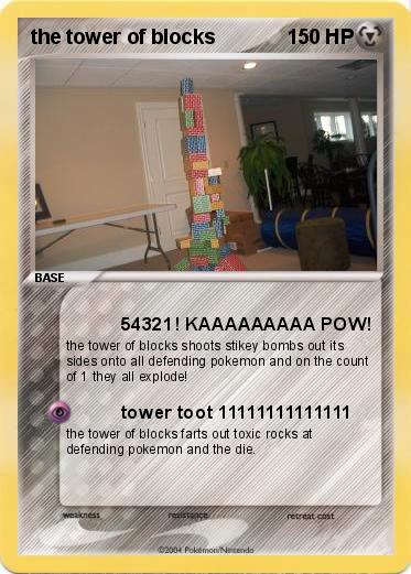 Pokemon the tower of blocks