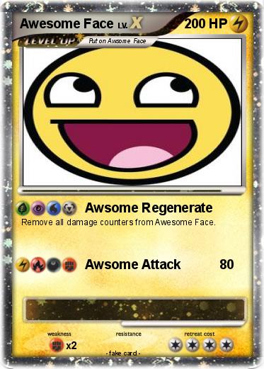 Pokemon Awesome Face