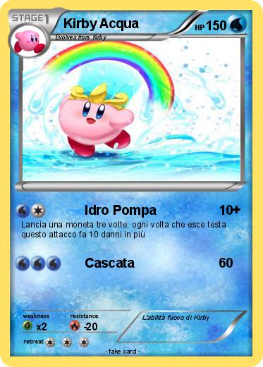Pokemon Kirby Acqua