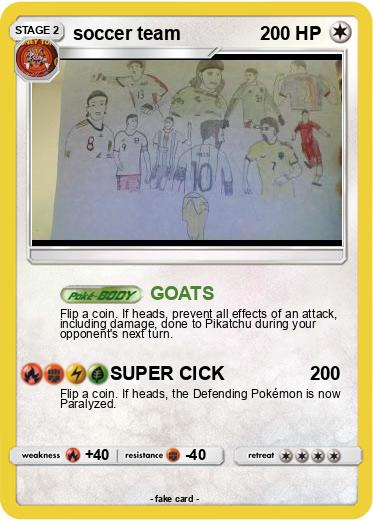 Pokemon soccer team