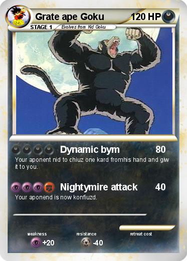 Pokemon Grate ape Goku