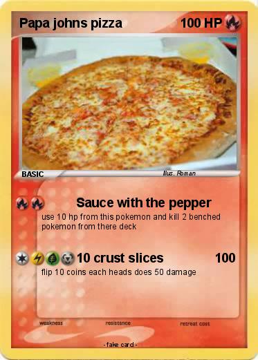 Pokemon Papa johns pizza
