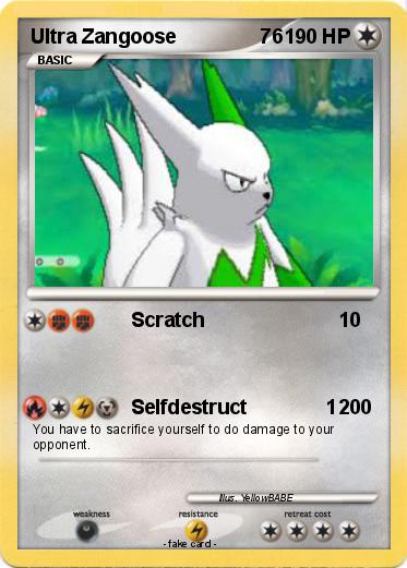 Pokemon Ultra Zangoose               76