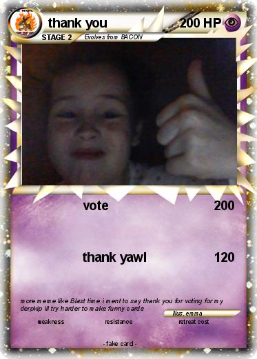 Pokemon thank you