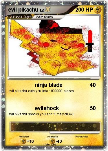 Pokemon evil pikachu