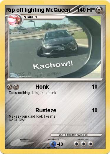 Pokemon Rip off lighting McQueen