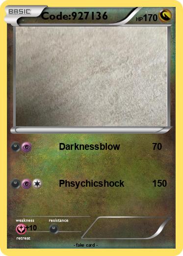 Pokemon Code:927136