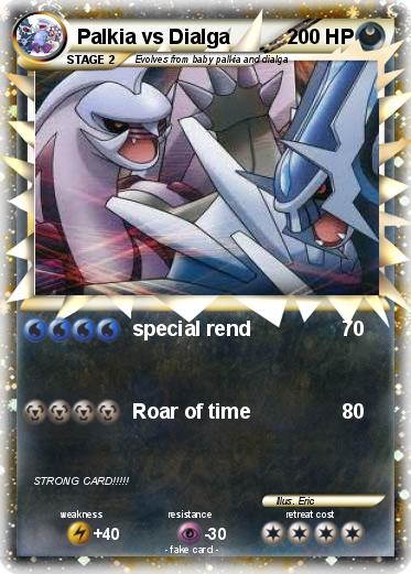 Pokemon Palkia vs Dialga