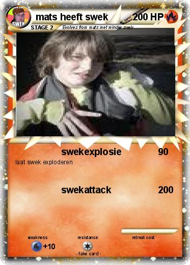 Pokemon mats heeft swek