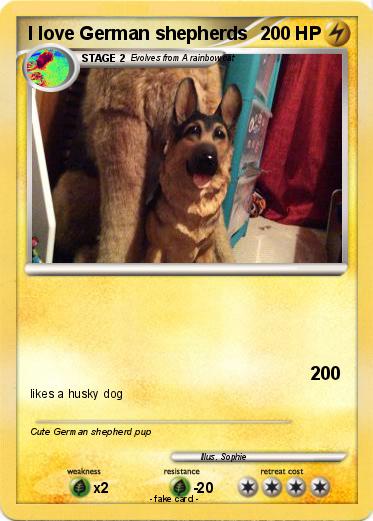 Pokemon I love German shepherds