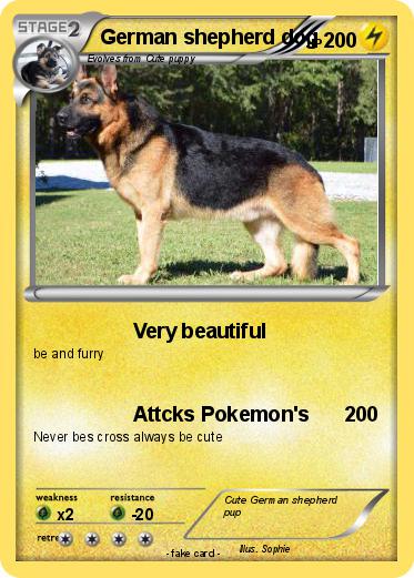 Pokemon German shepherd dog
