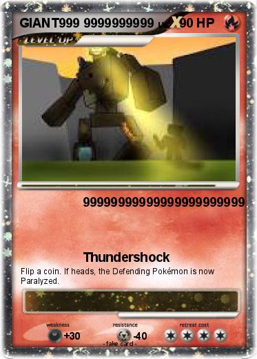 Pokemon GIANT999 9999999999