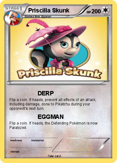 Pokemon Priscilla Skunk