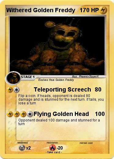 Pokemon Withered Golden Freddy