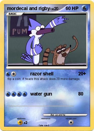 Pokemon mordecai and rigby