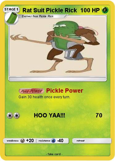 Pokemon Rat Suit Pickle Rick