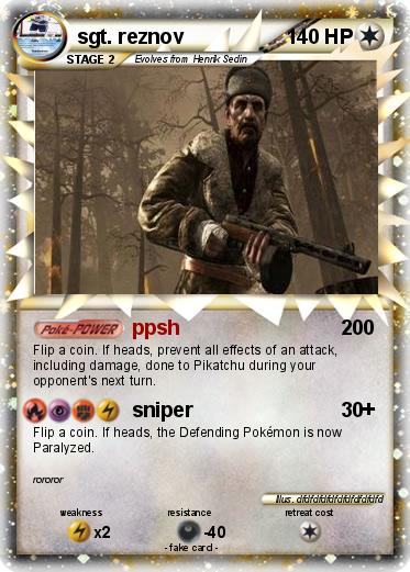 Pokemon sgt. reznov