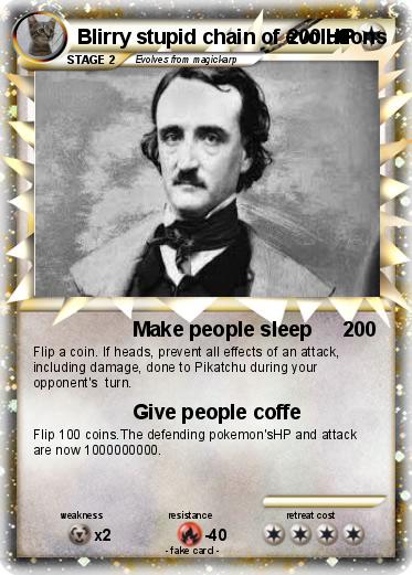 Pokemon Blirry stupid chain of evolutions