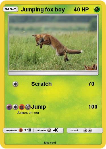 Pokemon Jumping fox boy