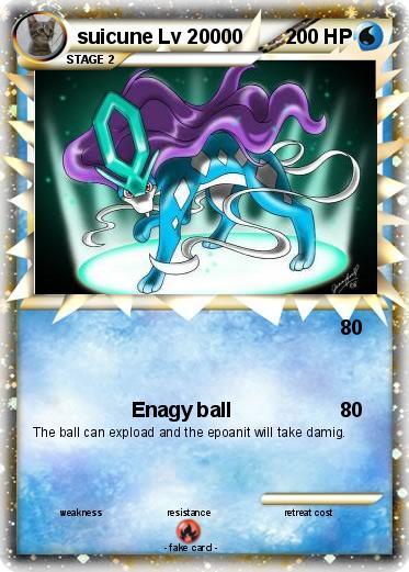 Pokemon suicune Lv 20000