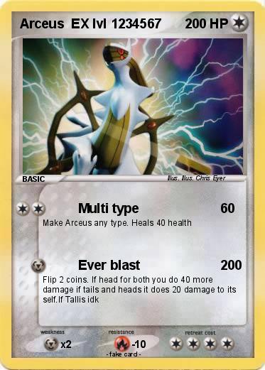 Pokemon Arceus  EX lvl 1234567