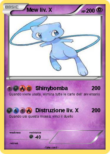 Pokemon Mew liv. X