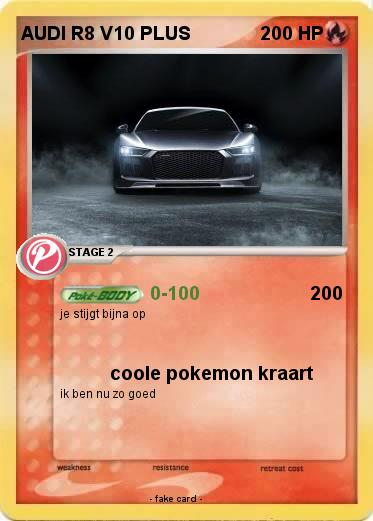 Pokemon AUDI R8 V10 PLUS