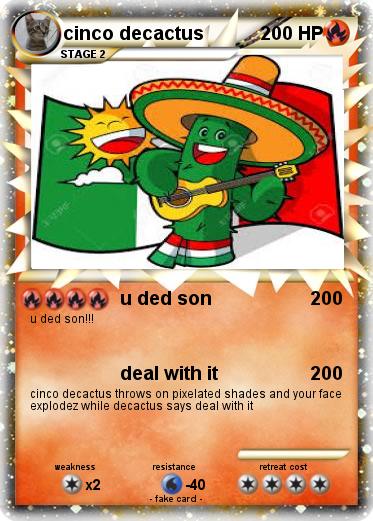 Pokemon cinco decactus