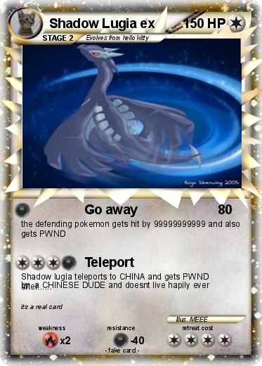 Pokemon Shadow Lugia ex