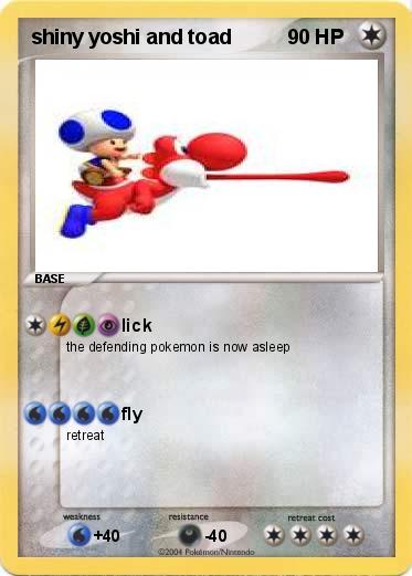 Pokemon shiny yoshi and toad